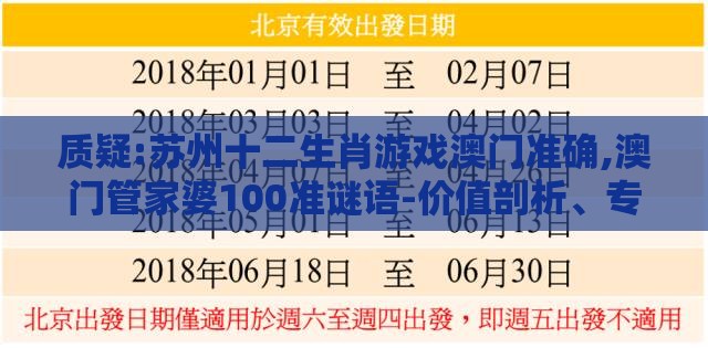 质疑:苏州十二生肖游戏澳门准确,澳门管家婆100准谜语-价值剖析、专家解析解释与落实,洞察流量造假内幕